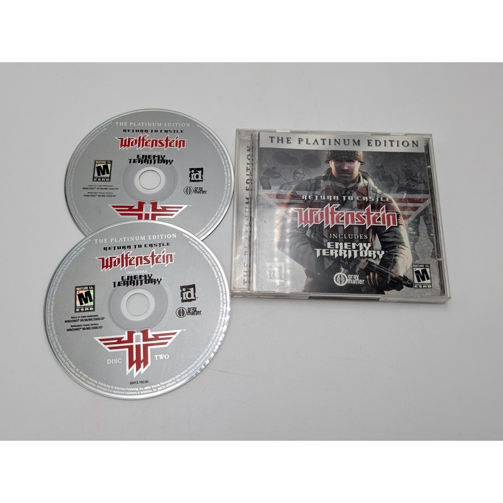 Return To Castle Wolfenstein [Platinum Edition]  Enemy Territory, With Key VG+